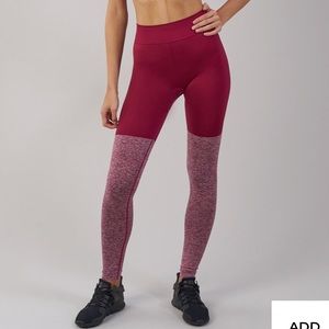 Gymshark two toned seamless in beet/beet marl